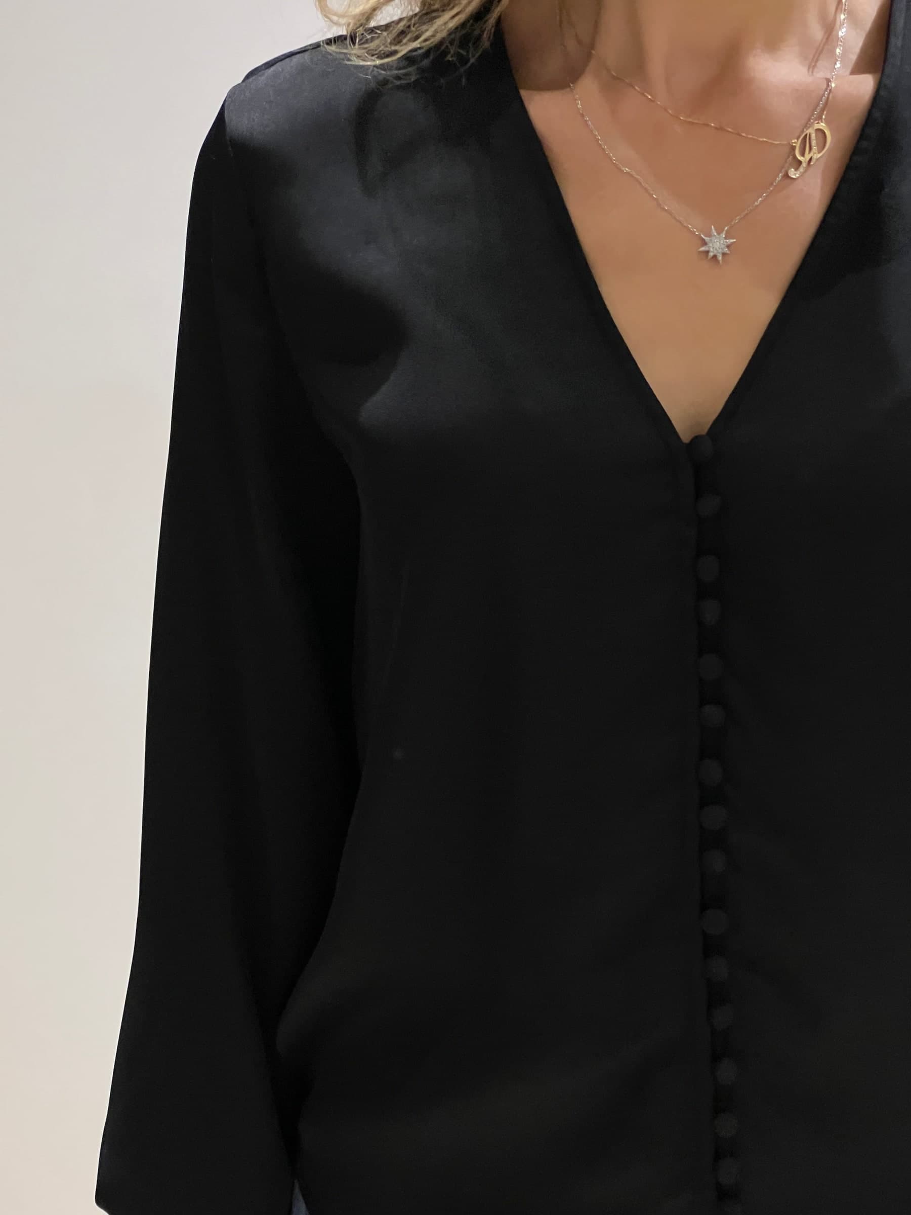 Camicia blusa nero - 5
