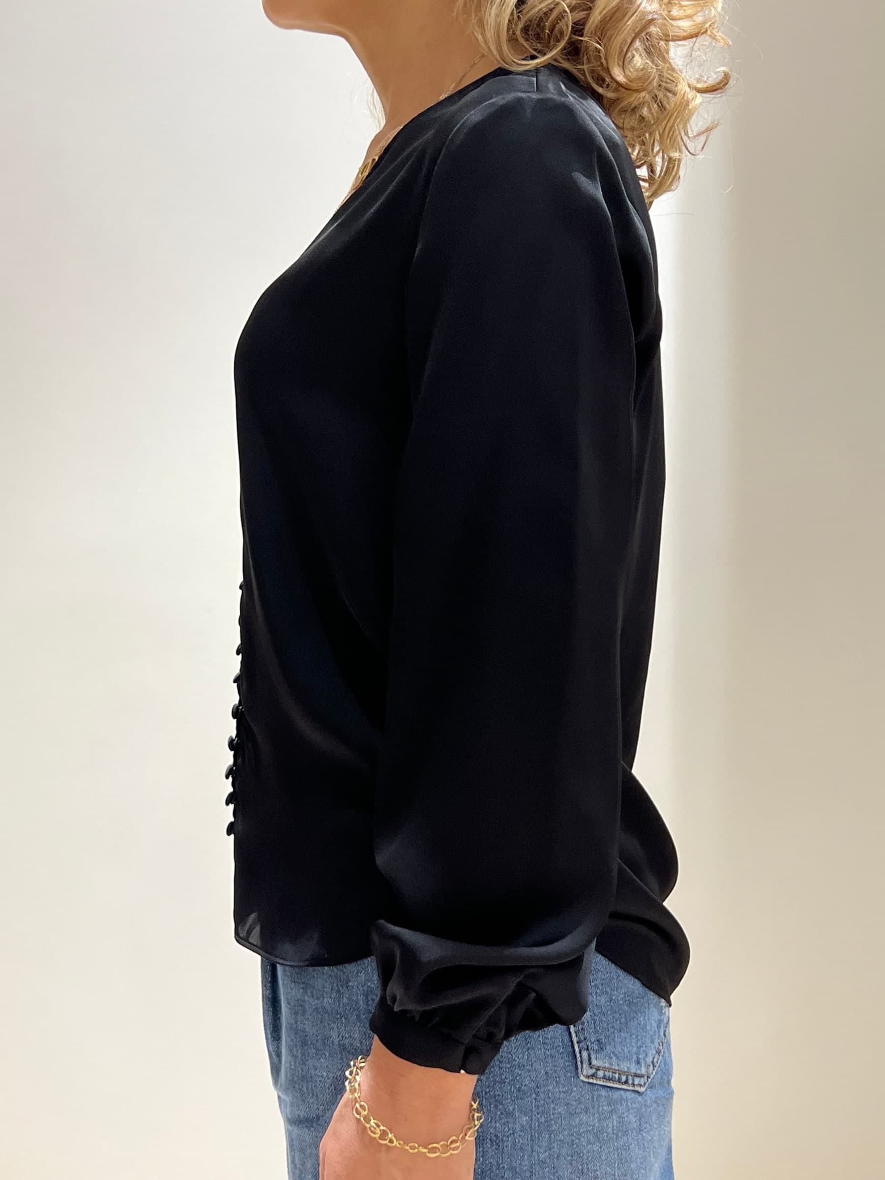Camicia blusa nero - 7