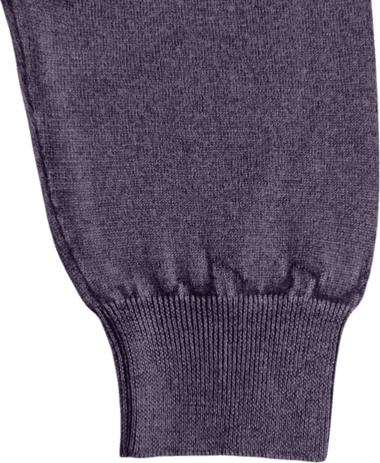 Maglia uomo Fedeli - Girocollo Colore prugna Made in Italy - 3