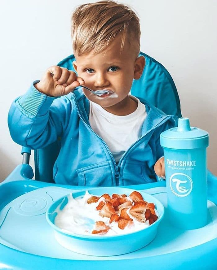 Click-Mat Mini + Plate Twistshake – Celeste