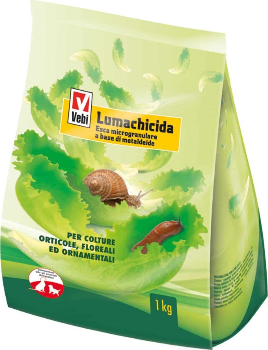 Kg 1 lumachicida antilumache esca granulare lumache orto giardino prato erba lumaca - 2