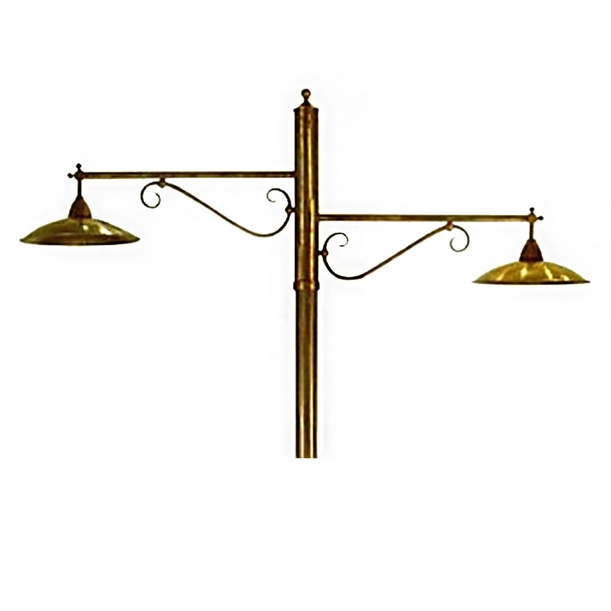 Lampione rustico Lampadari Bartalini SONNY P260 2A E27 LED ottone lampada terra - 2