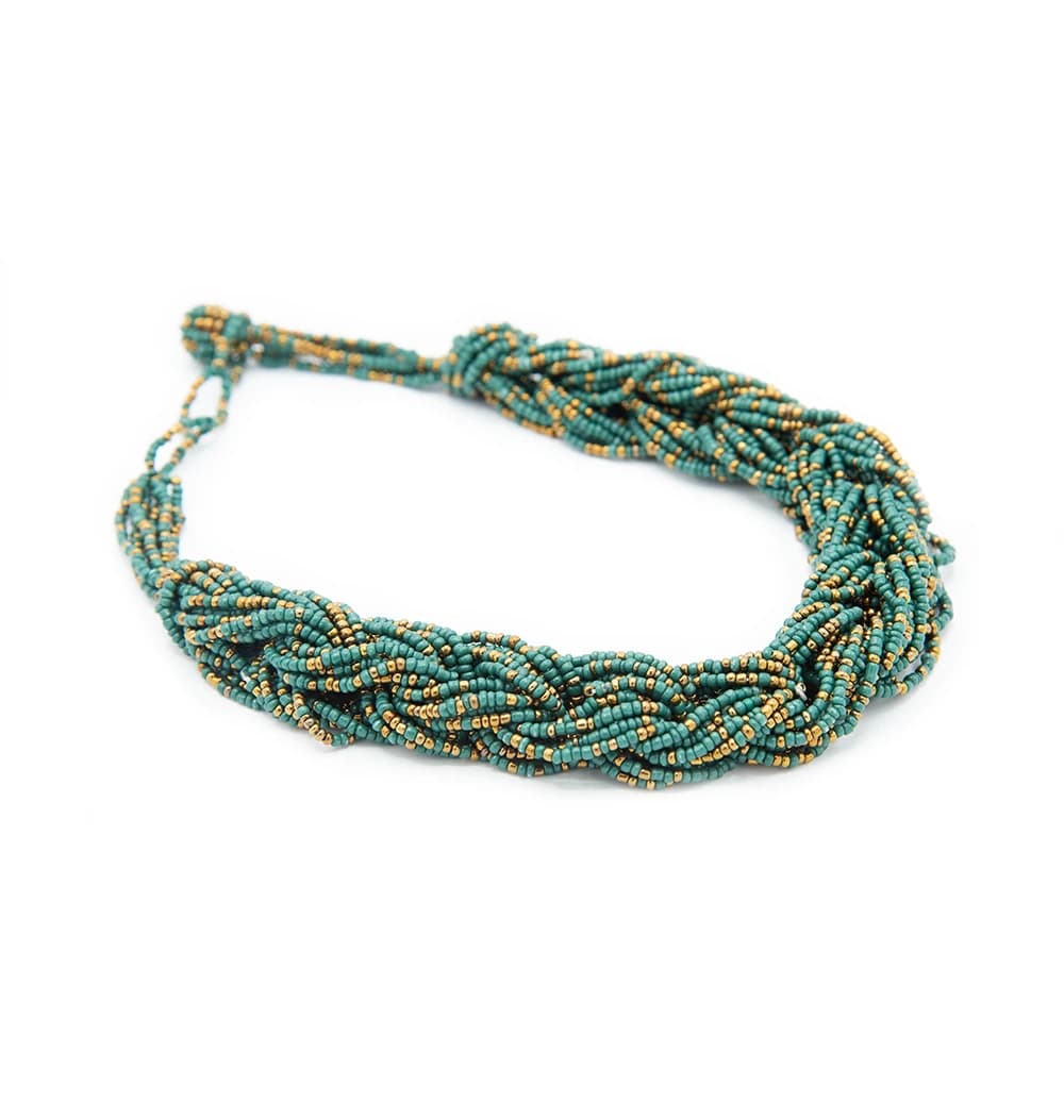 Collana intrecciata multifilo