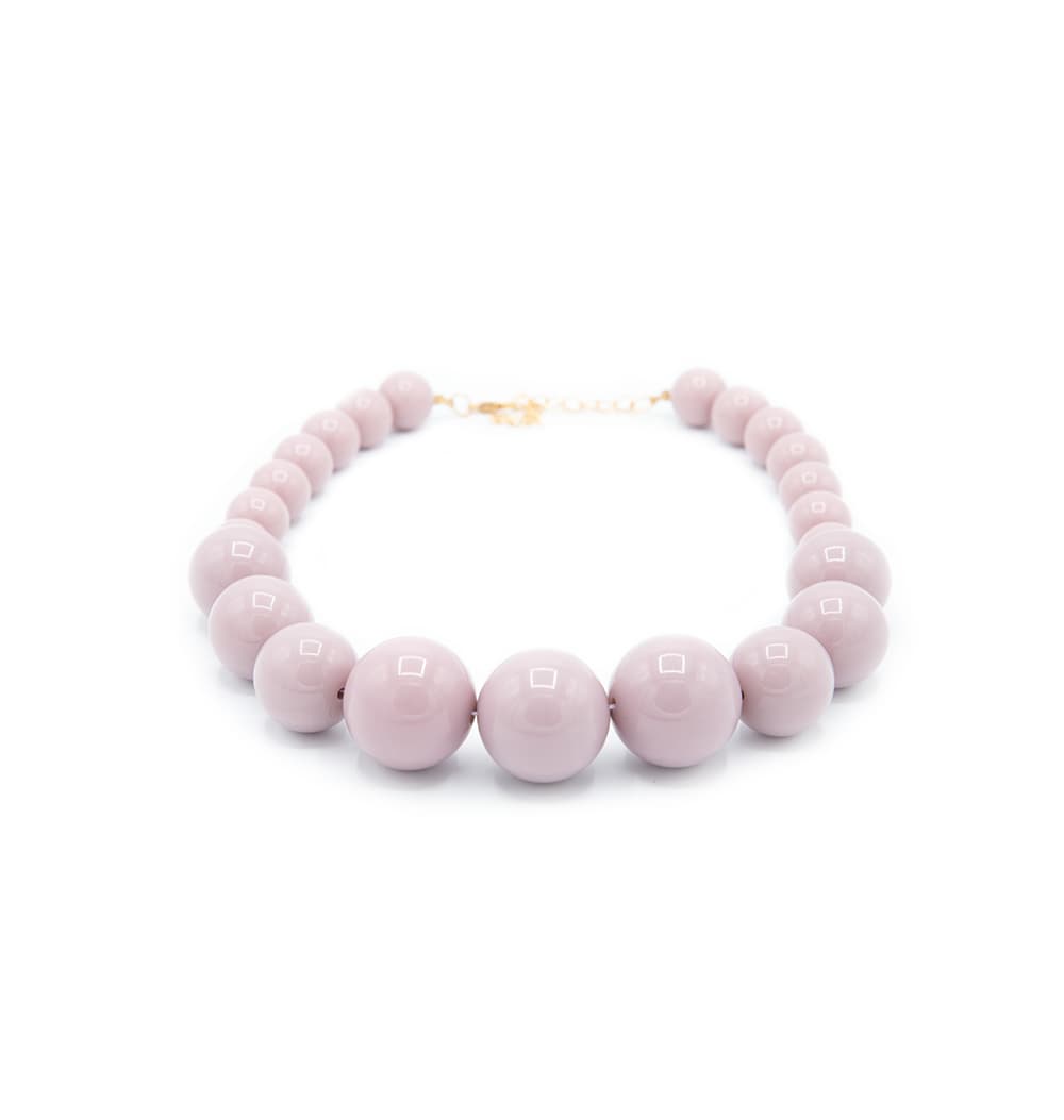 Collana girocollo con sfere colorate - 5