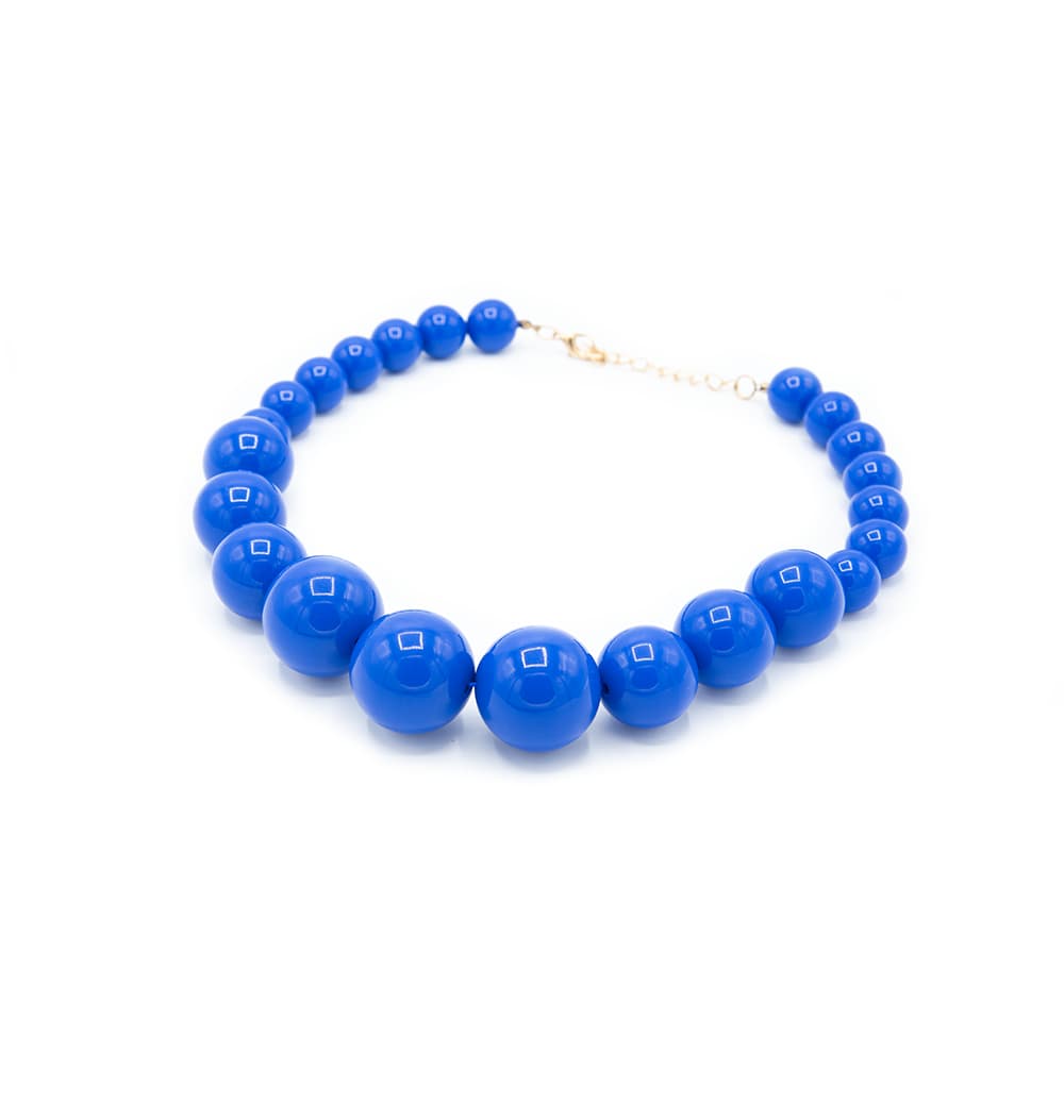 Collana girocollo con sfere colorate - 6