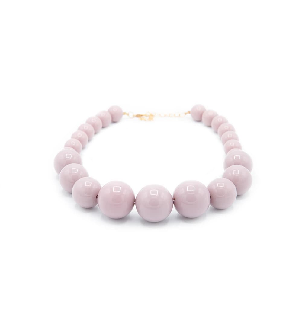 Collana girocollo con sfere colorate - 2