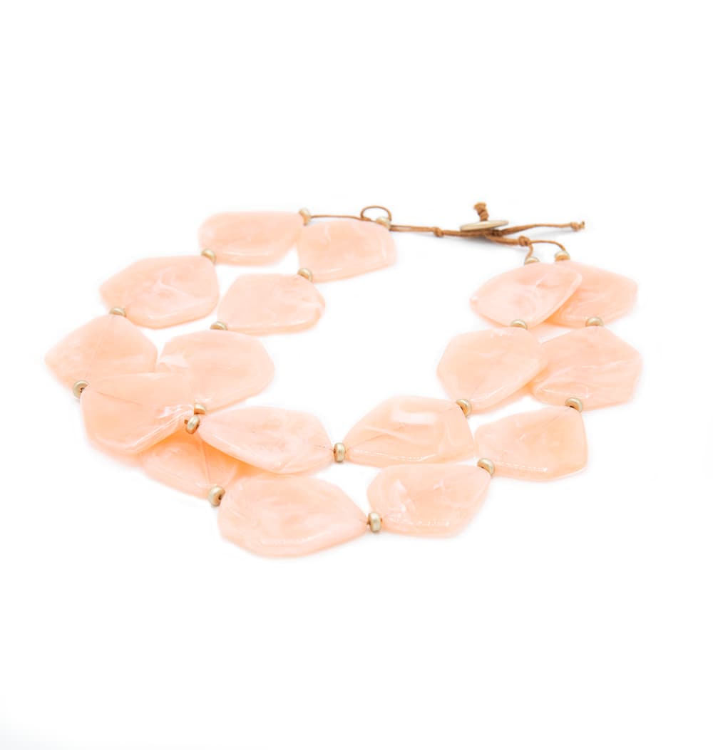 Collana con piastre in resina - 10