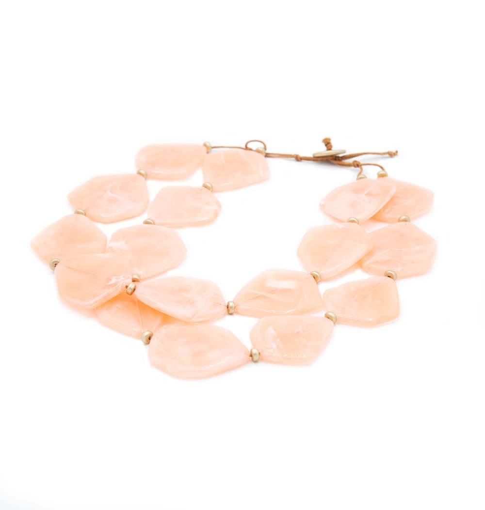 Collana con piastre in resina - 4