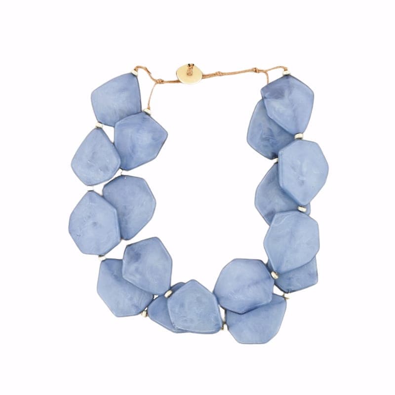 Collana con piastre in resina - 5