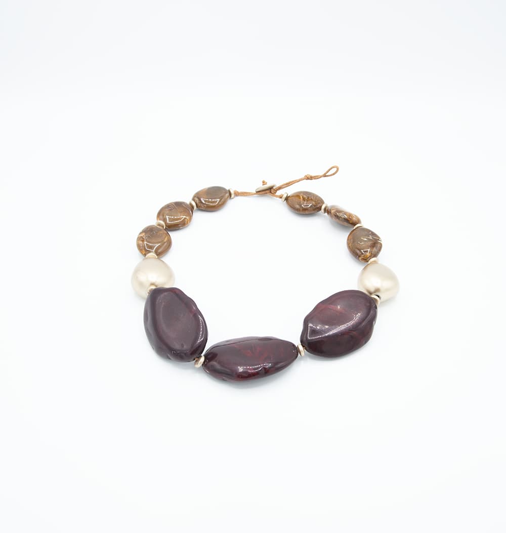 Collana con pietre girocollo - 7