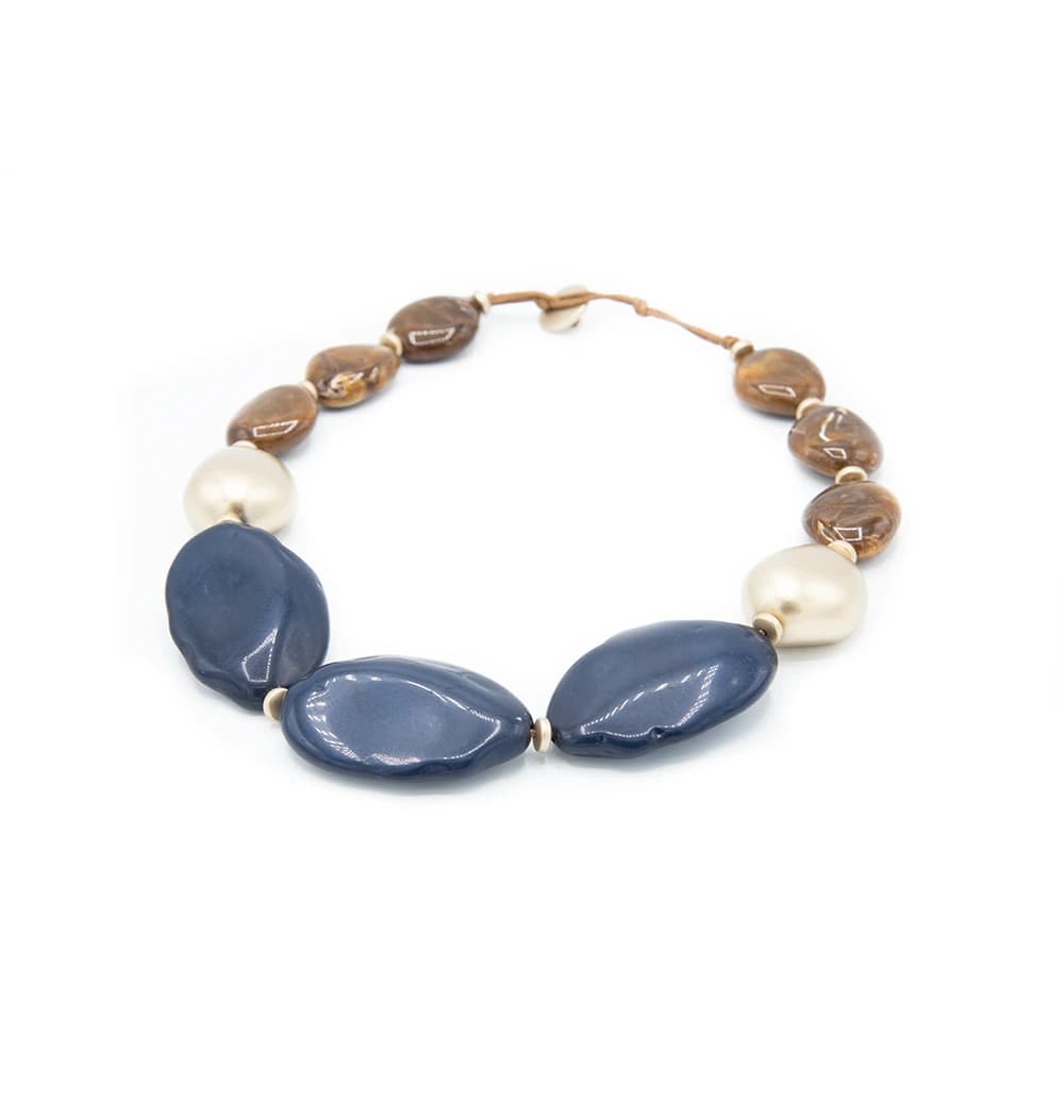Collana con pietre girocollo - 4