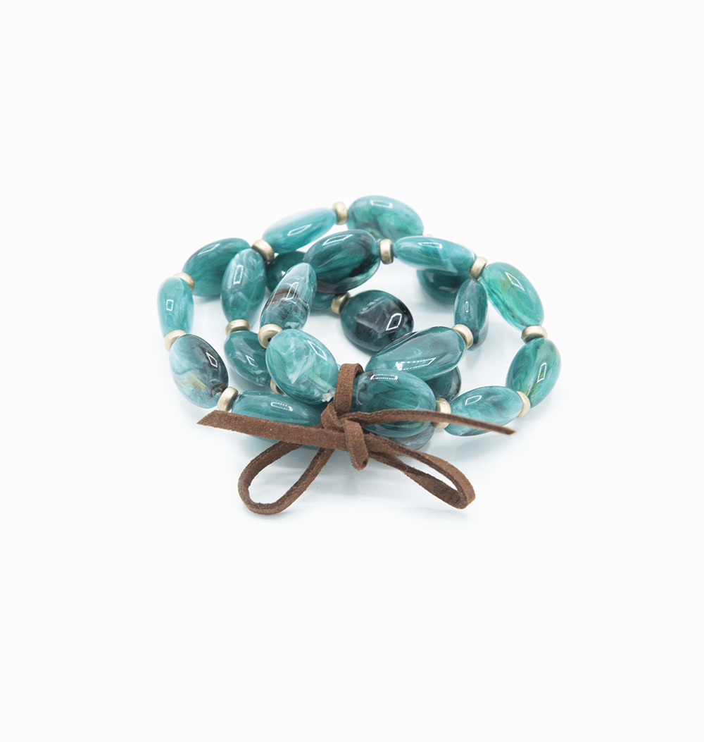 Bracciale a 3 fili pietre - 7