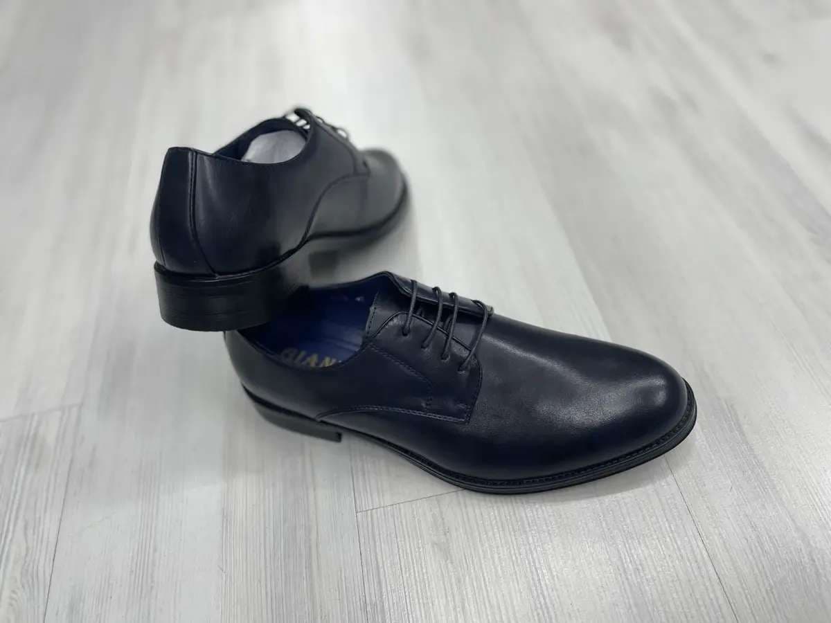 GIANNI Scarpe Eleganti Stringate Uomo Blu - 5
