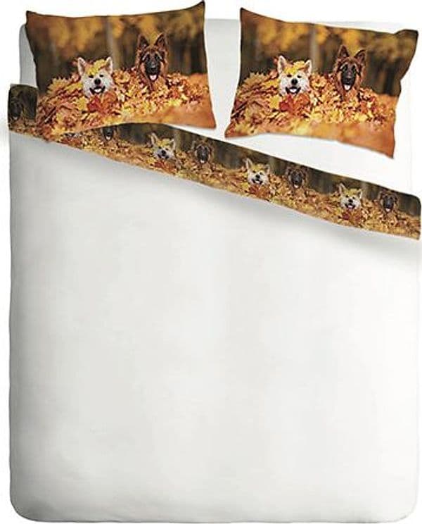 Parure letto lenzuola Cotone Tinta Unita Bianco e Federe Bifaccia 100% cotone made in Italy CANI - 3