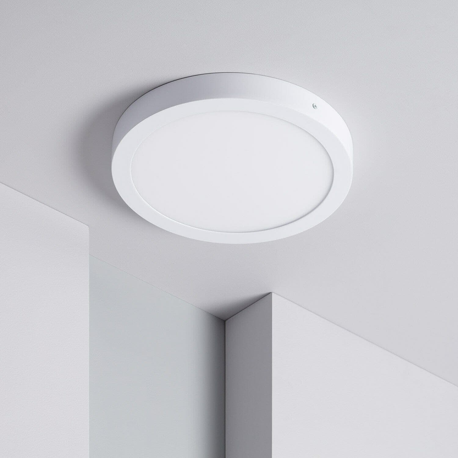 PANNELLO 40x40 PLAFONIERA LED Cm ROTONDO QUADRATO 36W DA ESTERNO - 2