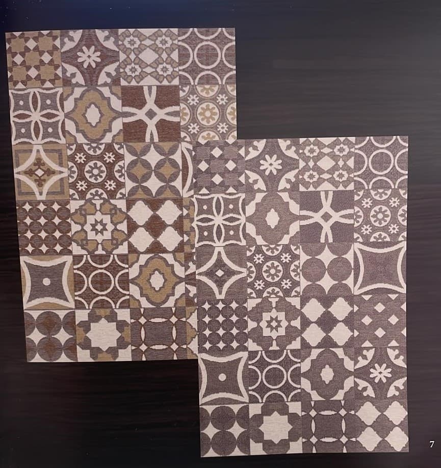 Tappeto Tile Retrogommato Antiscivolo - Karì - 1