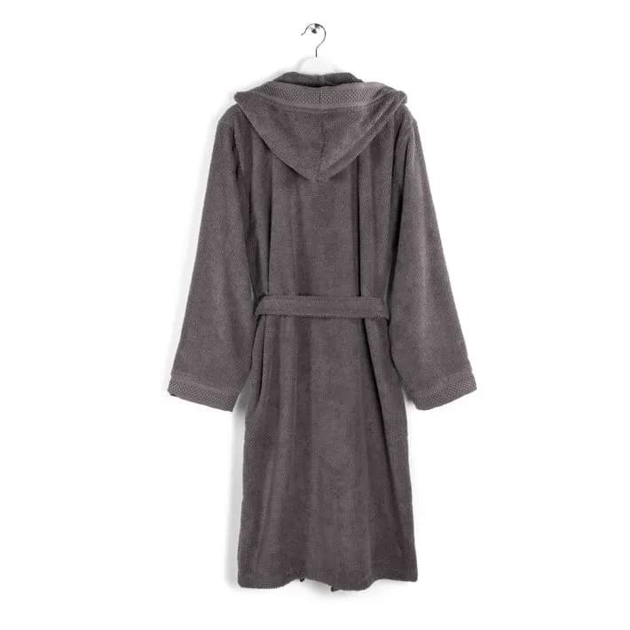 Accappatoio gim In 100% cotone con cappuccio, bordo tinto in filo - caleffi - 16