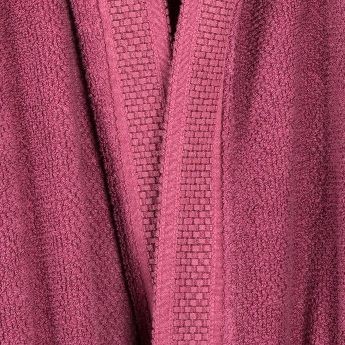 Accappatoio gim In 100% cotone con cappuccio, bordo tinto in filo - caleffi - 31