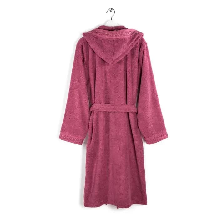 Accappatoio gim In 100% cotone con cappuccio, bordo tinto in filo - caleffi - 32