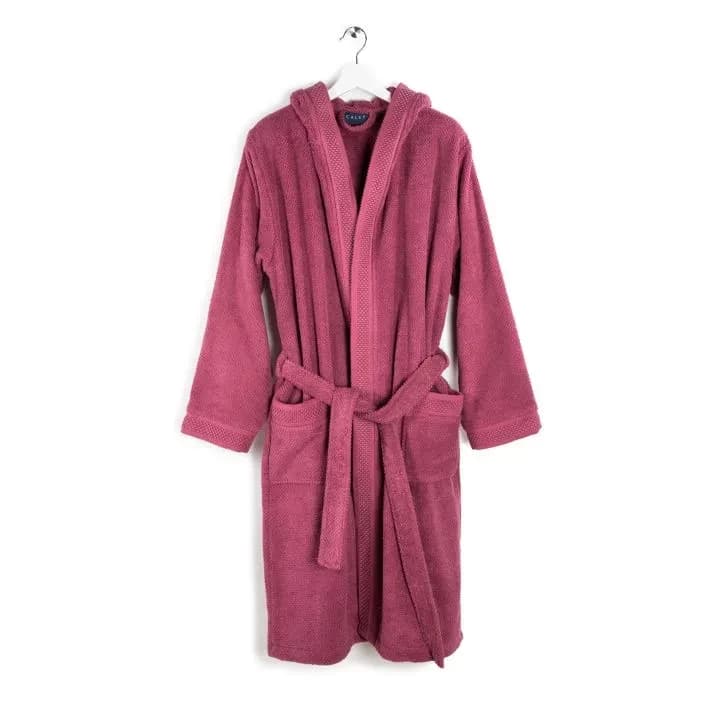 Accappatoio gim In 100% cotone con cappuccio, bordo tinto in filo - caleffi - 33