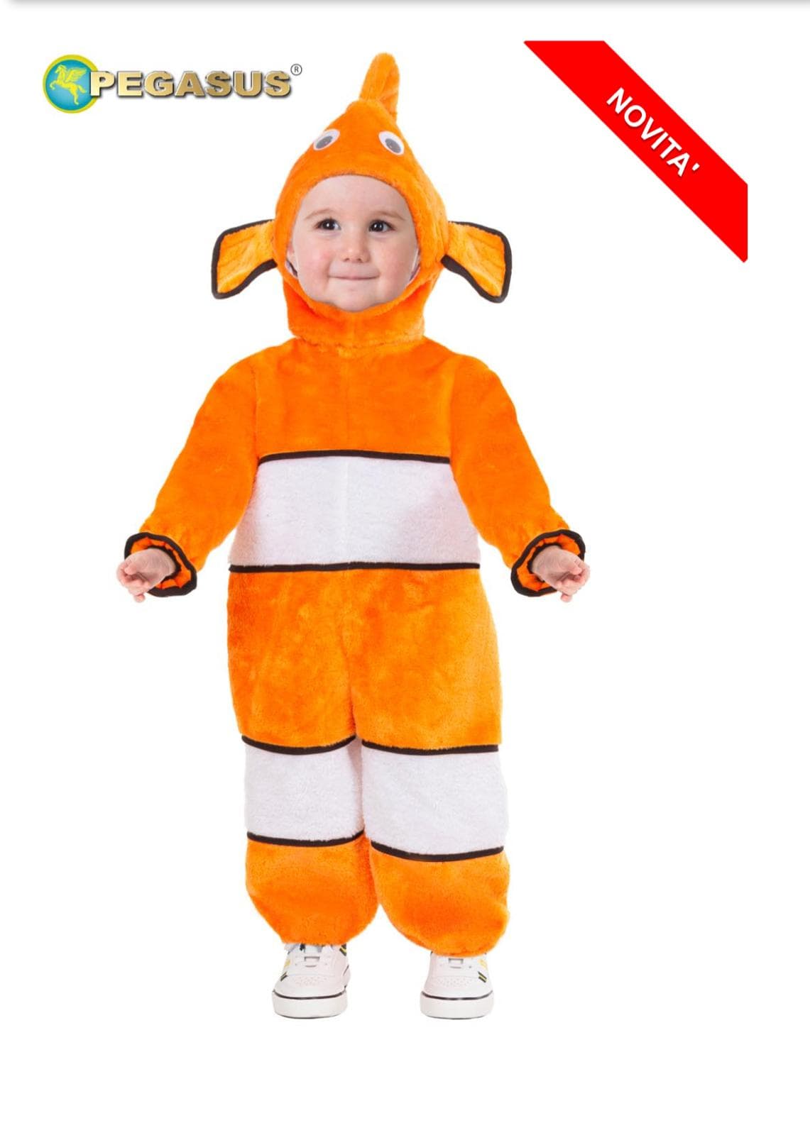 COSTUME CARNEVALE PESCIOLINO UNISEX DA 0 A 36 MESI - PEGASUS PE0005 - 5