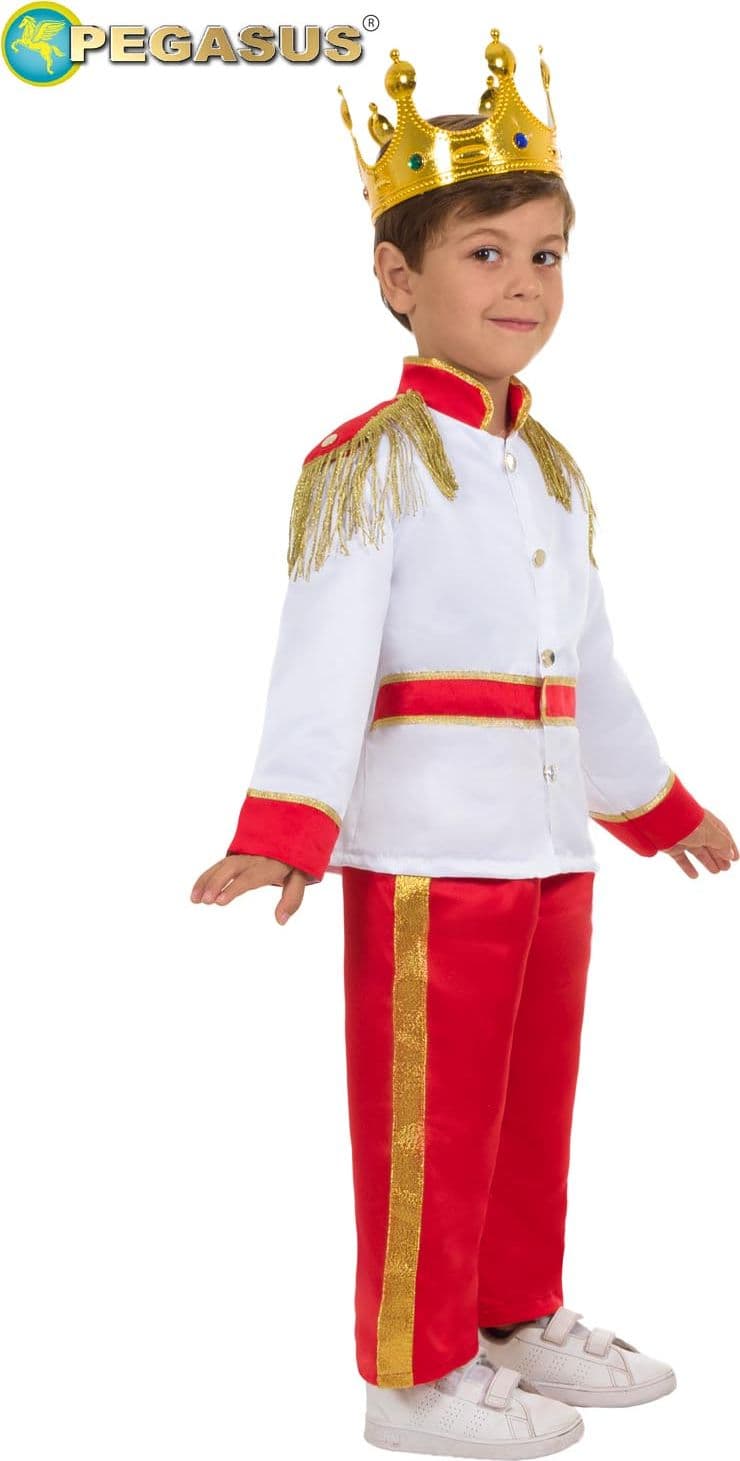 COSTUME CARNEVALE PRINCIPE EREDITARIO BABY DA 3-6 ANNI - PEGASUS 0773 - 2