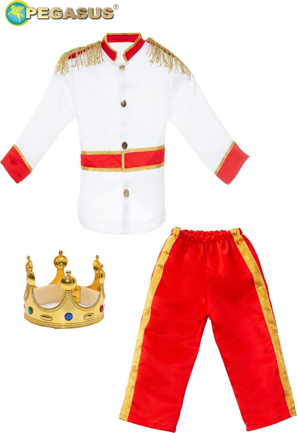 COSTUME CARNEVALE PRINCIPE EREDITARIO BABY DA 3-6 ANNI - PEGASUS 0773 - 4