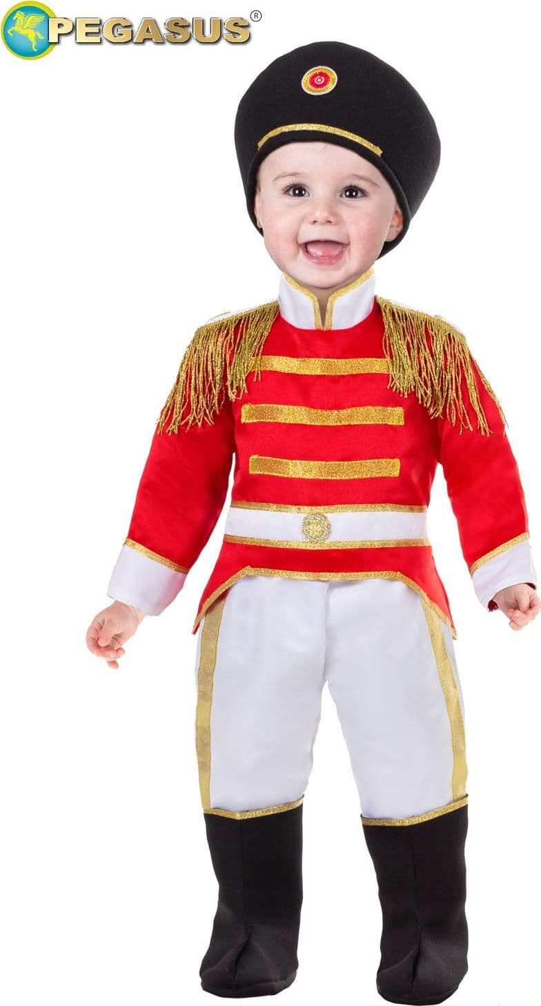 COSTUME CARNEVALE SOLDATINO (SCHIACCIANOCI) NEONATO DA 10 A 36 MESI - PEGASUS 2120 - 5