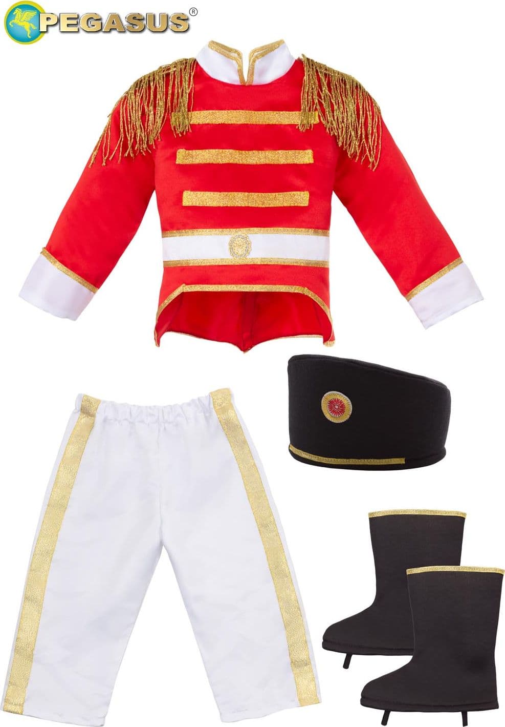 COSTUME CARNEVALE SOLDATINO (SCHIACCIANOCI) NEONATO DA 10 A 36 MESI - PEGASUS 2120 - 3