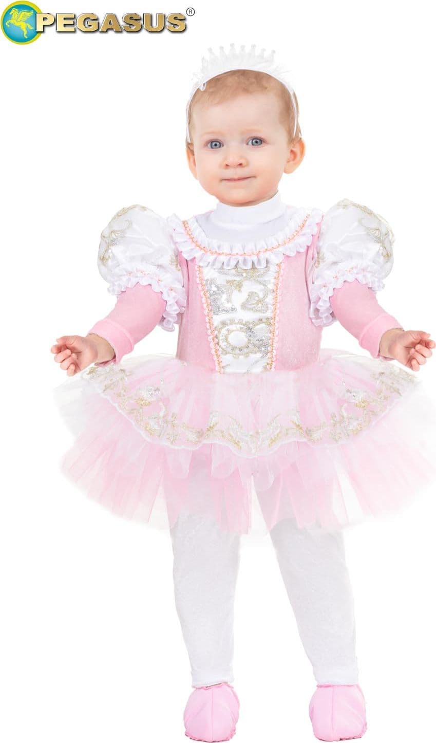 COSTUME CARNEVALE PRINCIPESSA BALLERINA NEONATA DA 10 A 36 MESI - PEGASUS 2121 - 5