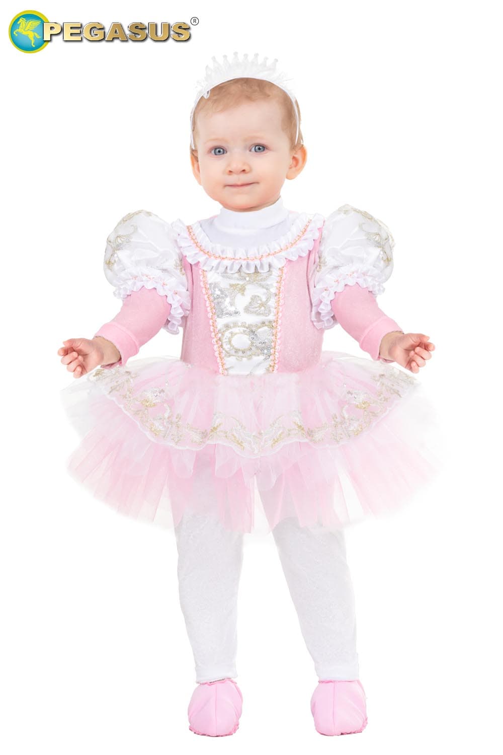 COSTUME CARNEVALE PRINCIPESSA BALLERINA NEONATA DA 10 A 36 MESI - PEGASUS 2121 - 5