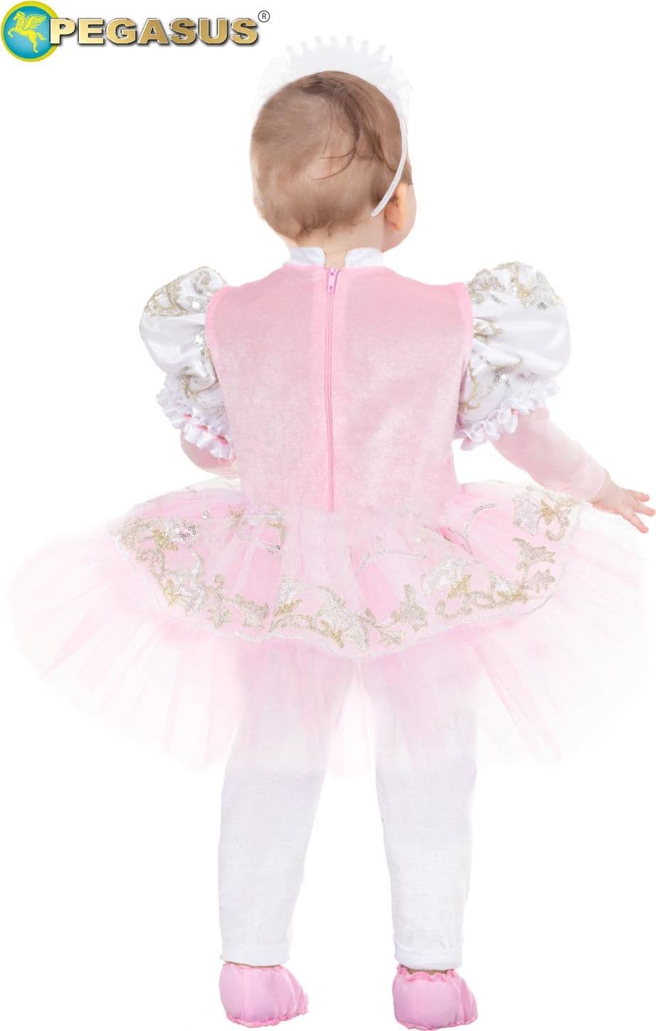 COSTUME CARNEVALE PRINCIPESSA BALLERINA NEONATA DA 10 A 36 MESI - PEGASUS 2121 - 2