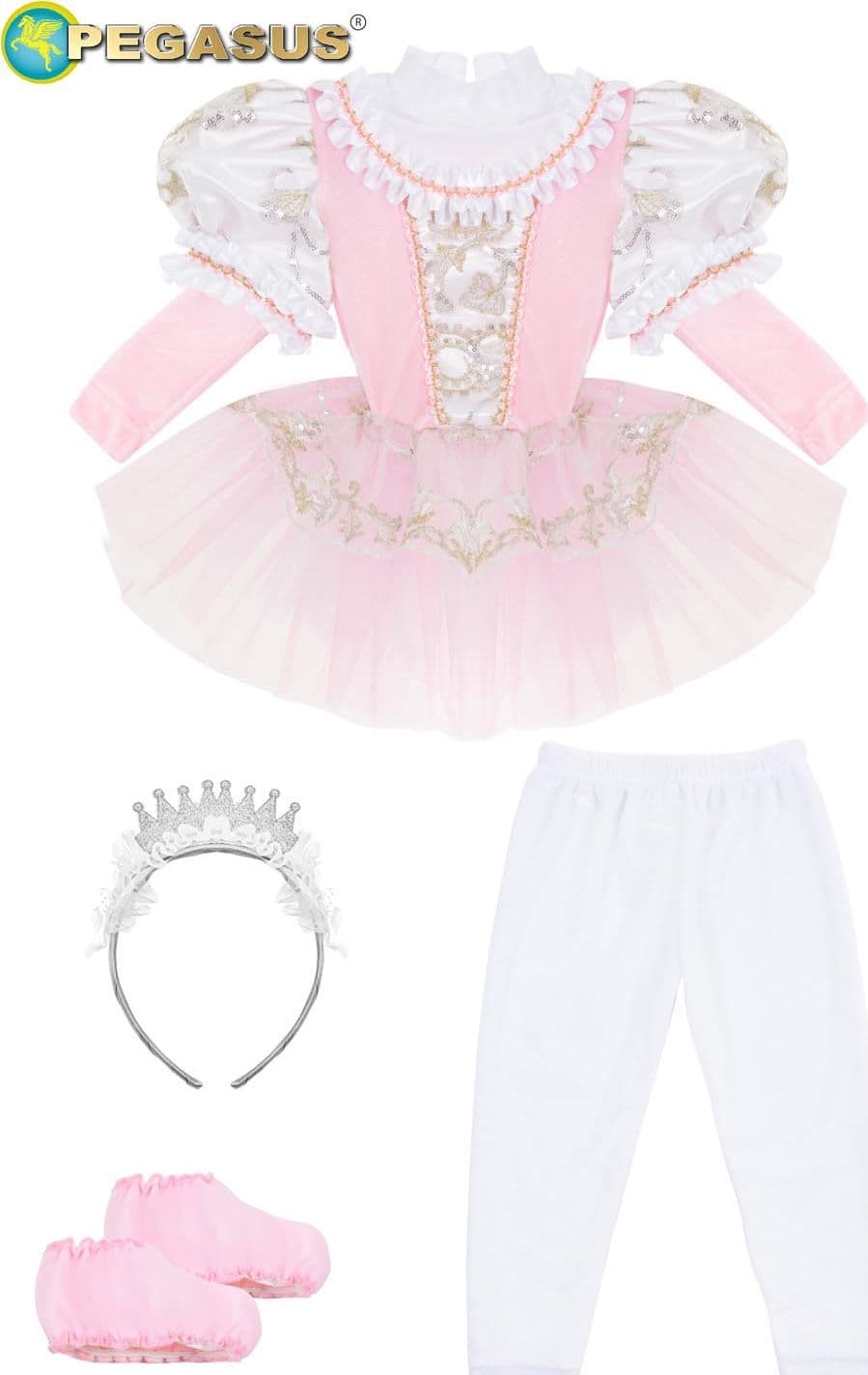 COSTUME CARNEVALE PRINCIPESSA BALLERINA NEONATA DA 10 A 36 MESI - PEGASUS 2121 - 3