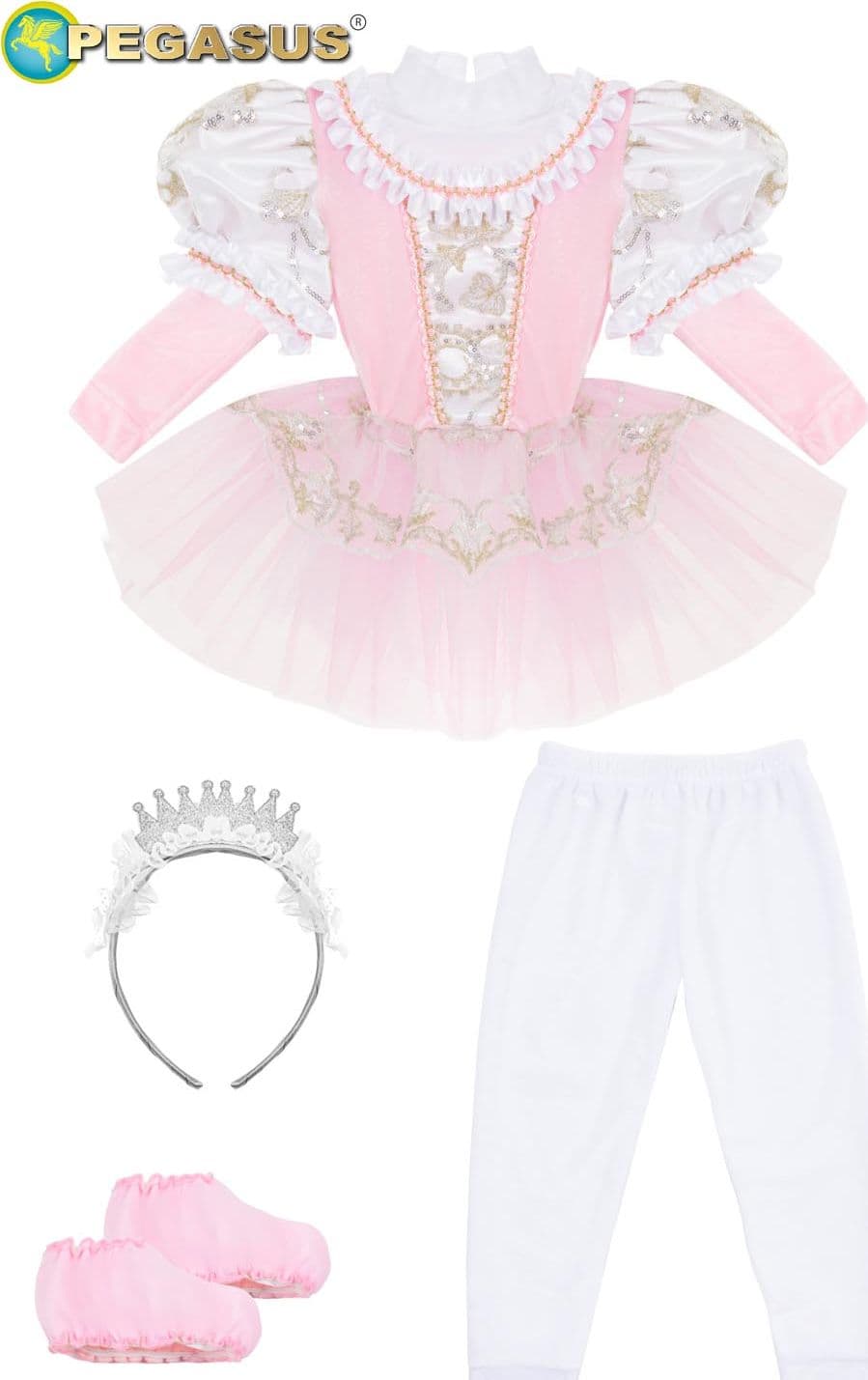 COSTUME CARNEVALE PRINCIPESSA BALLERINA NEONATA DA 10 A 36 MESI - PEGASUS 2121 - 3