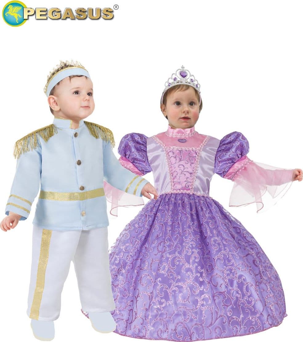 COSTUME CARNEVALE PRINCIPESSA RAPERONZOLO NEONATA DA 10 A 36 MESI - PEGASUS 2108 - 3