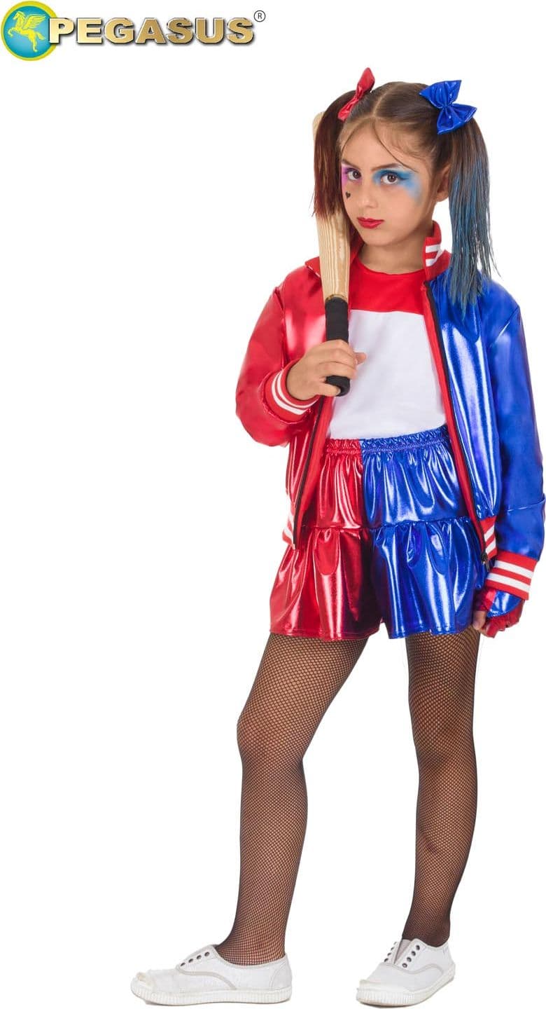 COSTUME  CARNEVALE CRAZY QUEEN BAMBINA DA 5 A 13 ANNI - PEGASUS COD.1944 - 7