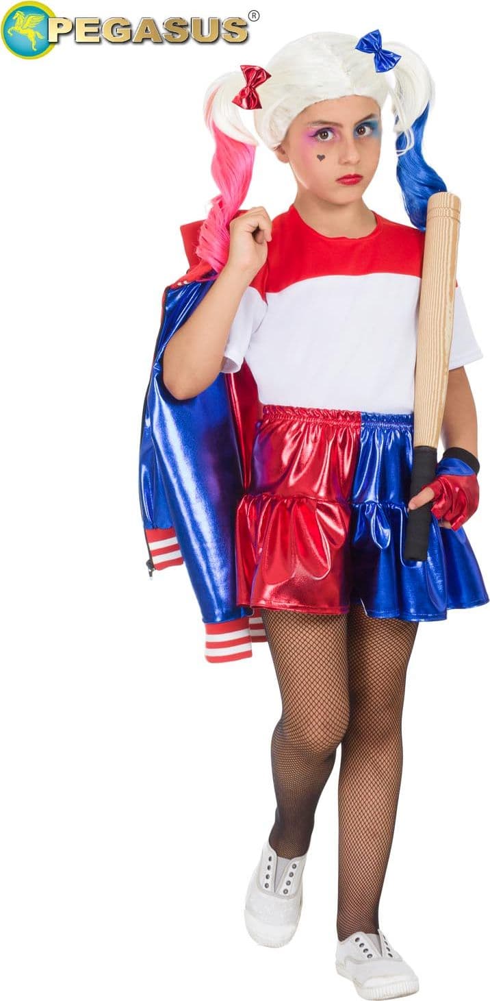 COSTUME  CARNEVALE CRAZY QUEEN BAMBINA DA 5 A 13 ANNI - PEGASUS COD.1944 - 3