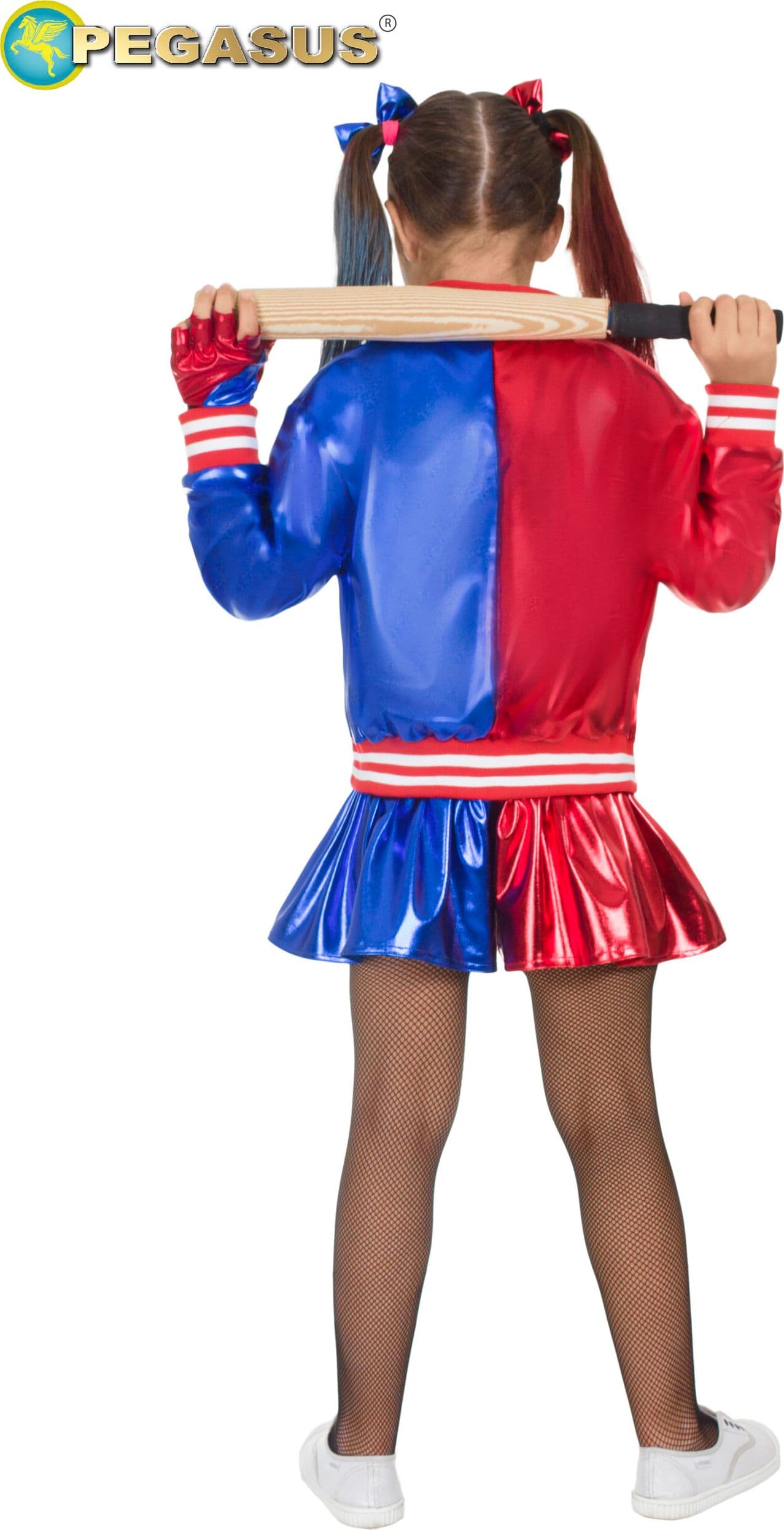 COSTUME  CARNEVALE CRAZY QUEEN BAMBINA DA 5 A 13 ANNI - PEGASUS COD.1944 - 5