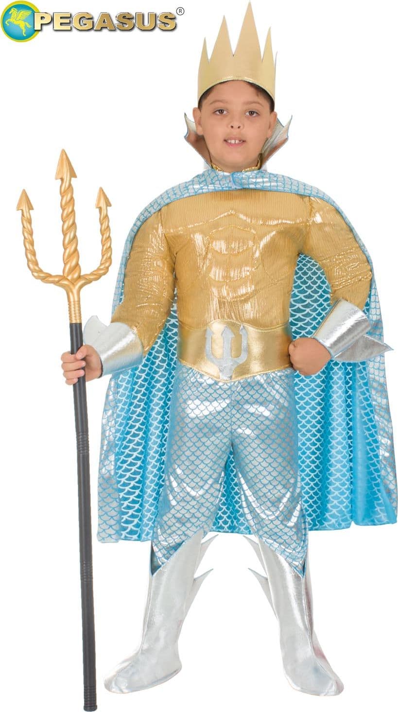 COSTUME CARNEVALE  RE TRITONE BAMBINO DA 5 A 11 ANNI - PEGASUS 1931 - 6