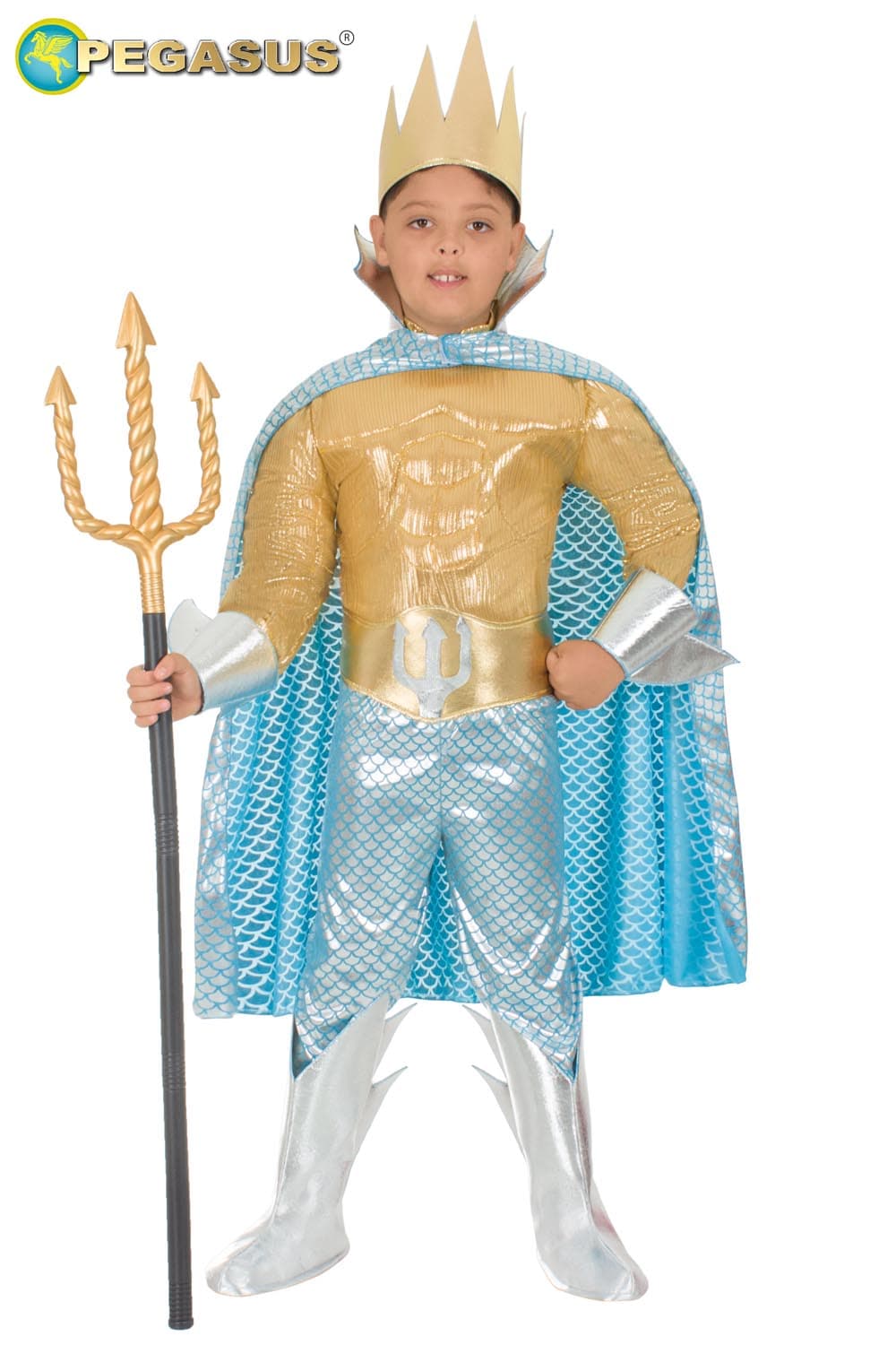 COSTUME CARNEVALE  RE TRITONE BAMBINO DA 5 A 11 ANNI - PEGASUS 1931 - 6