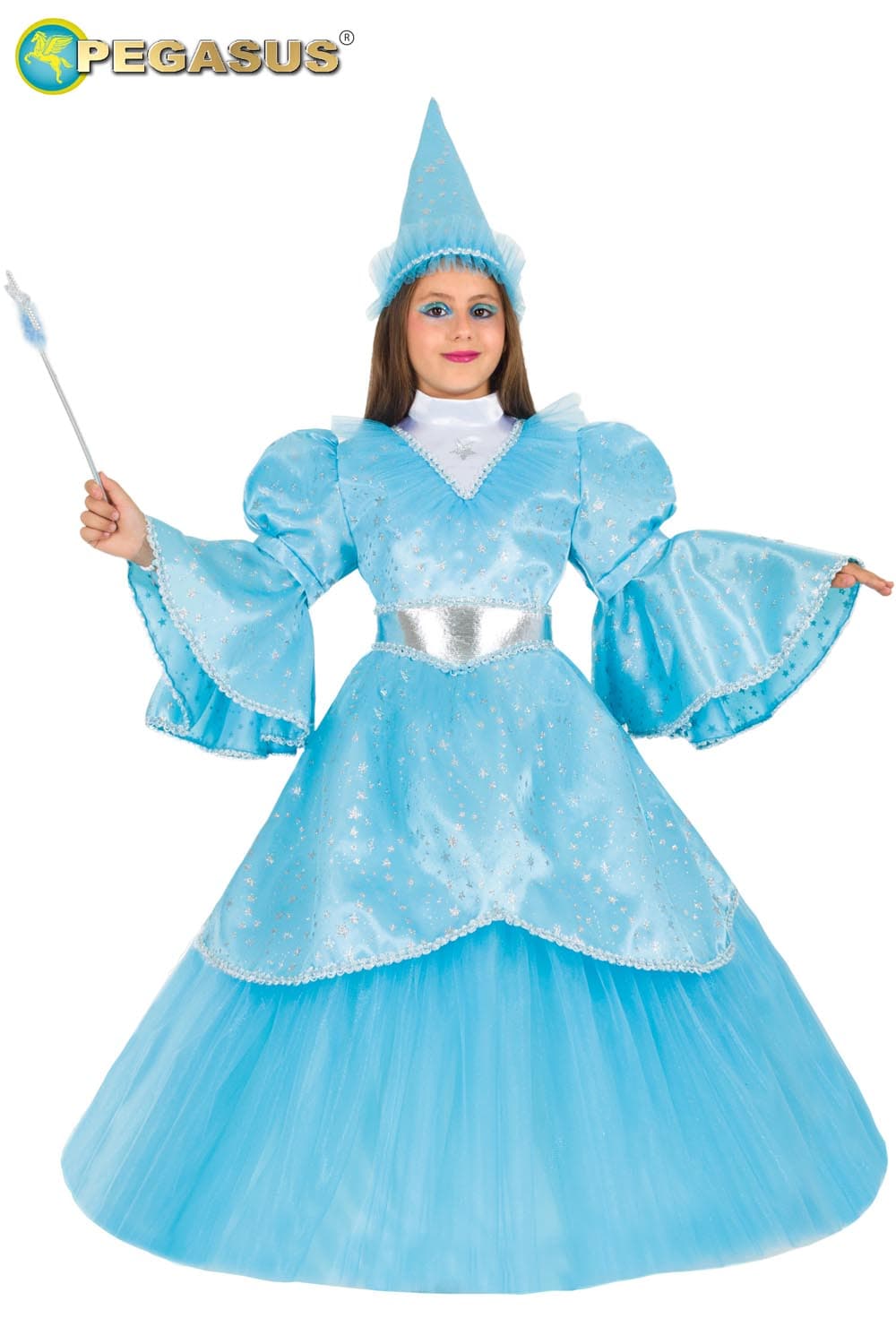 COSTUME CARNEVALE  FATINA DI PINOCCHIO BIMBA DA 5 A 11 ANNI - PEGASUS 1170 - 7