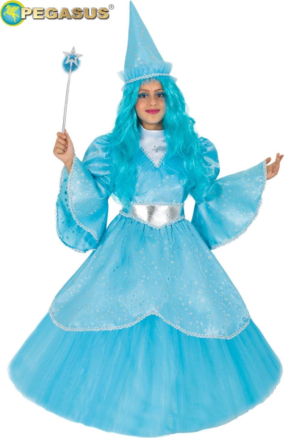 COSTUME CARNEVALE  FATINA DI PINOCCHIO BIMBA DA 5 A 11 ANNI - PEGASUS 1170 - 3