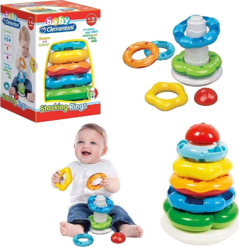 Clementoni Baby - Anelli Impilabili del Bosco Allegro 17103 - 2