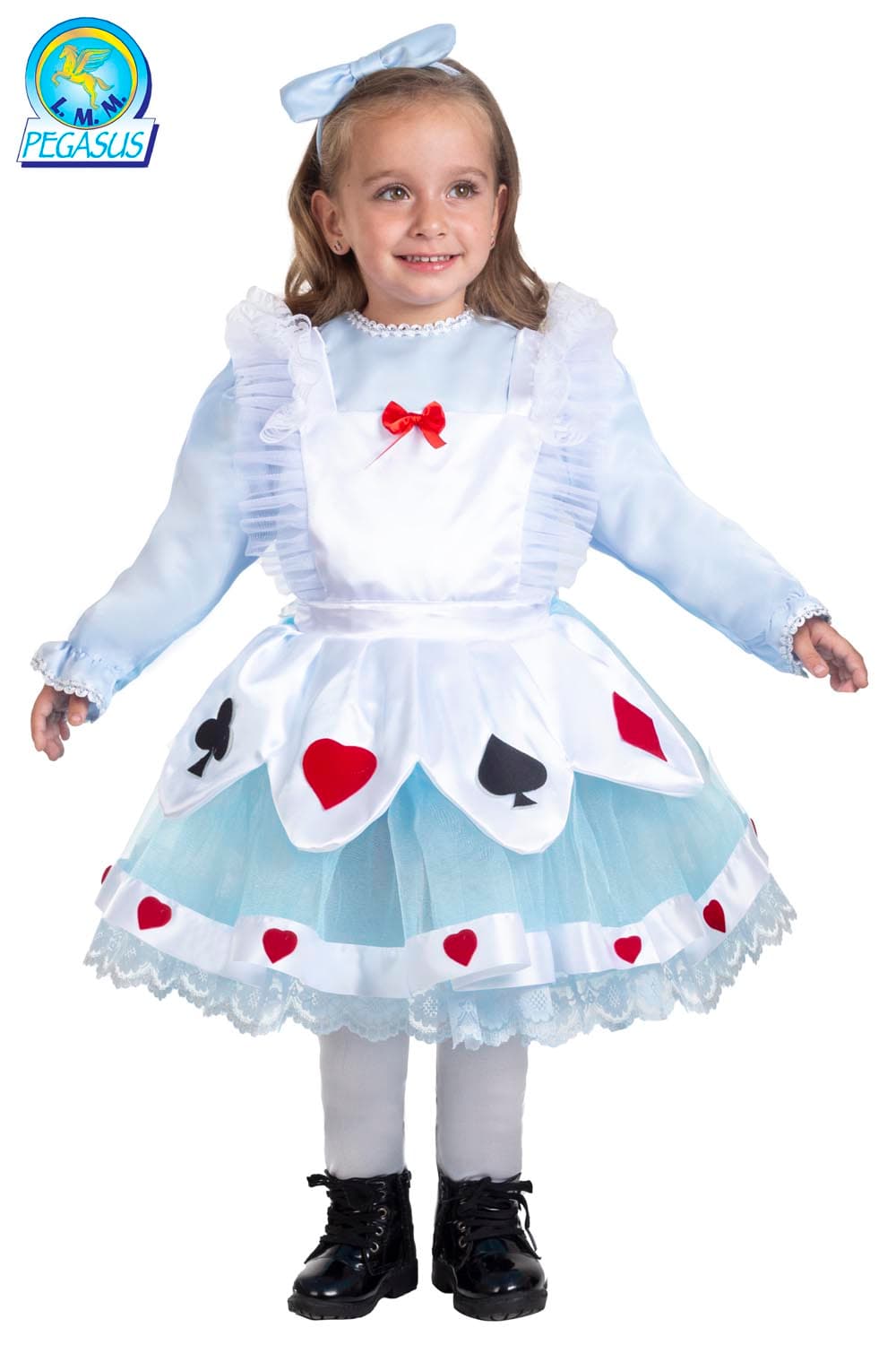 COSTUME CARNEVALE ALICE LUSSO BABY  BAMBINA DA 3 A 6 ANNI - PEGASUS 0777 - 4