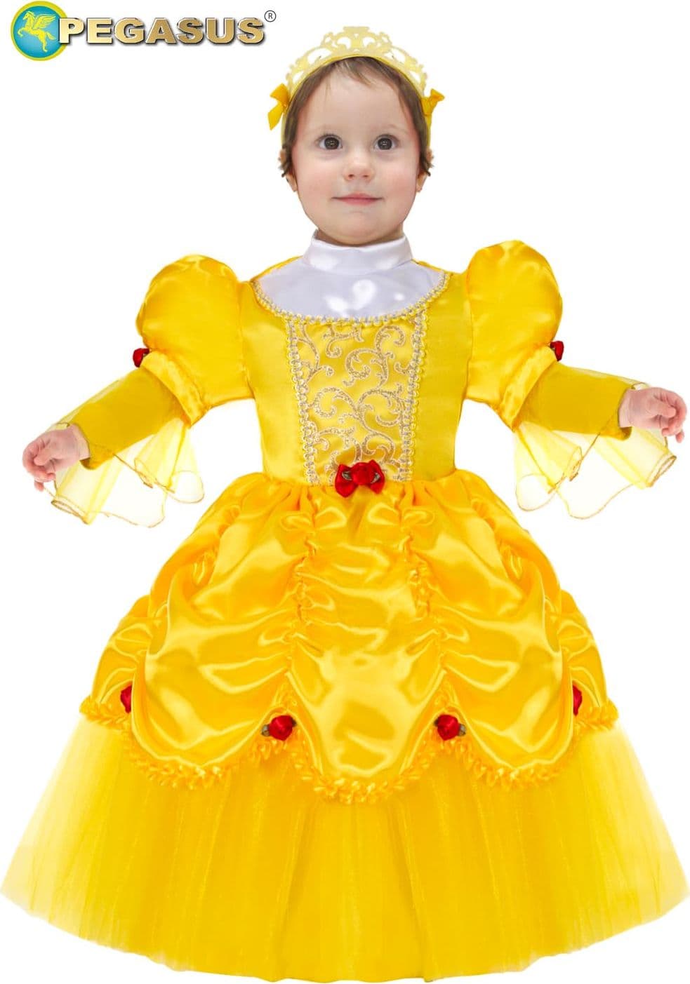 COSTUME CARNEVALE PRINCIPESSA "BELLE" NEONATA  DA 10 A 36 MESI - PEGASUS 2111 - 5
