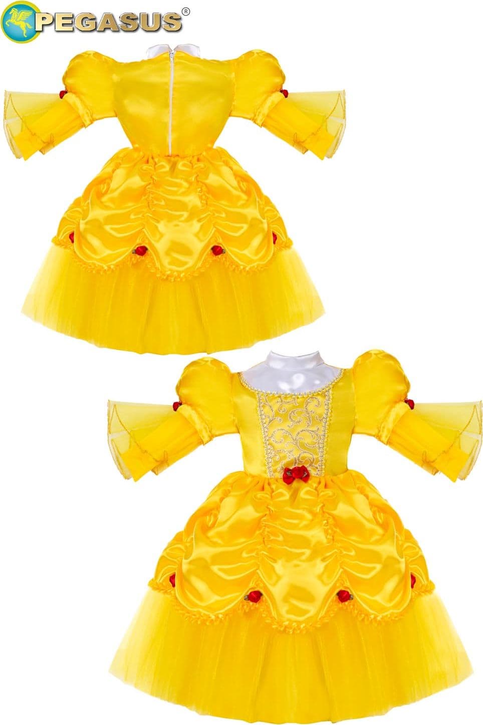 COSTUME CARNEVALE PRINCIPESSA "BELLE" NEONATA  DA 10 A 36 MESI - PEGASUS 2111 - 2