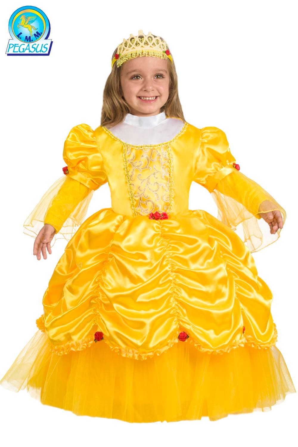 COSTUME CARNEVALE  PRINCIPESSA "BELLE" BABY BAMBINA DA 3 A 6 ANNI - PEGASUS 0776 - 3
