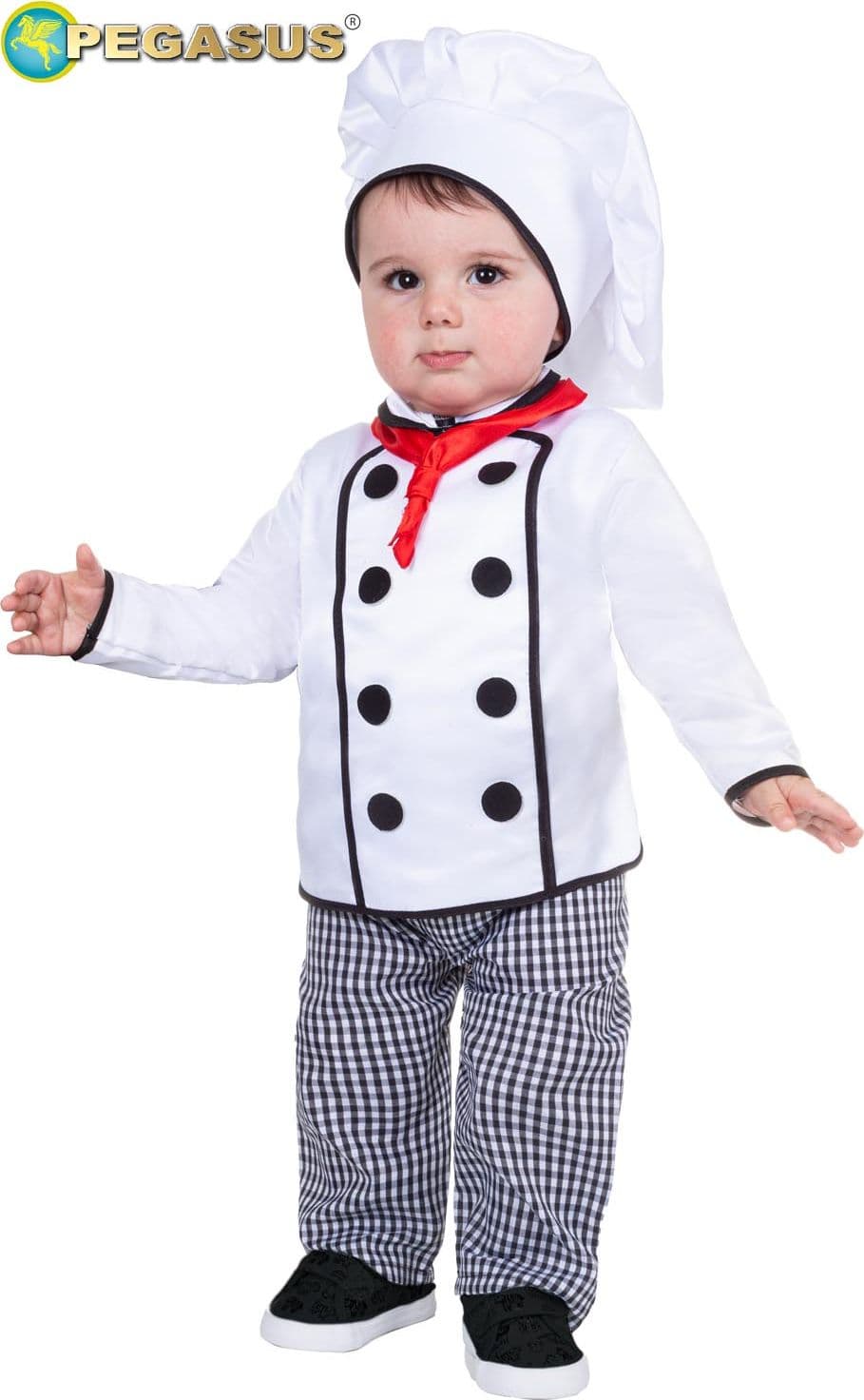 COSTUME CARNEVALE DA CUOCO  DA 10 A 36 MESI - PEGASUS 2045 - 2