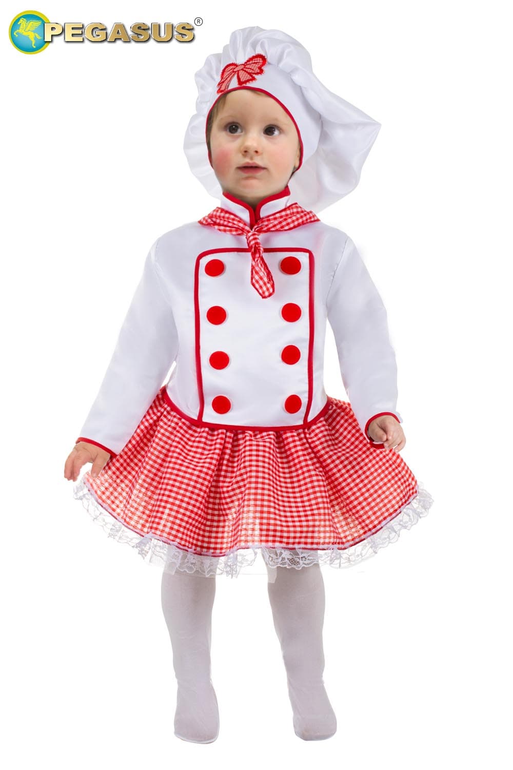 COSTUME CARNEVALE DA CUOCA BIMBA DA 10 A 36 MESI - PEGASUS 2046 - 5