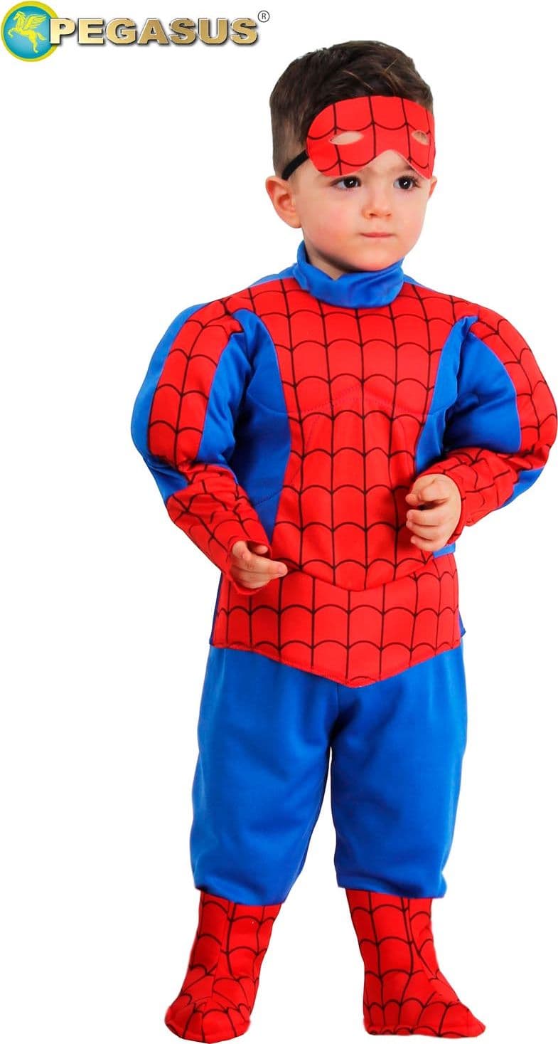 COSTUME CARNEVALE  RAGNO ROYAL CON MUSCOLI BIMBO DA 13 A 36 MESI - PEGASUS 2002 - 2